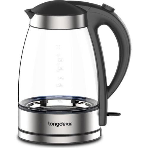 Fast Electric Water Kettle Glass Stainless Steel 1.7L Electric Kettle Samovar Coffee Thermal Bouilloire Eco Friendly EH50EK