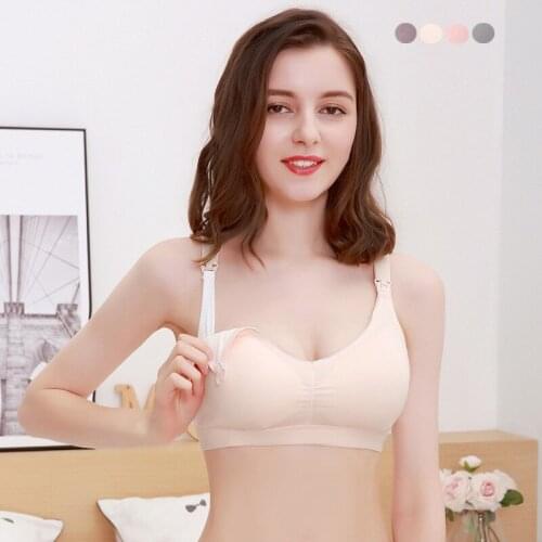 Bra Pregnancy Women Breastfeeding Adjustable Sleep Bras Maternity Bra for feeding Plus Size Nursing included Breast pad Size