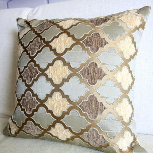 Throw Pillows Moroccan Style Home Decorative Pillow Case Grey/Coffee Cushion Cover Chenille Pillow Case 45x45cm