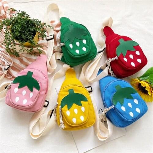 Baby Handbag Children Cute Strawberry Pattern Cross-body Handbag Fashion Girls Shoulder Messenger Bag Outdoor