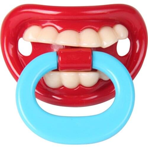 Newborn Baby Soother Silicone Funny Moustache Lips Teether Baby Pacifier Black Brown Infant Nipple Baby Care Accessories