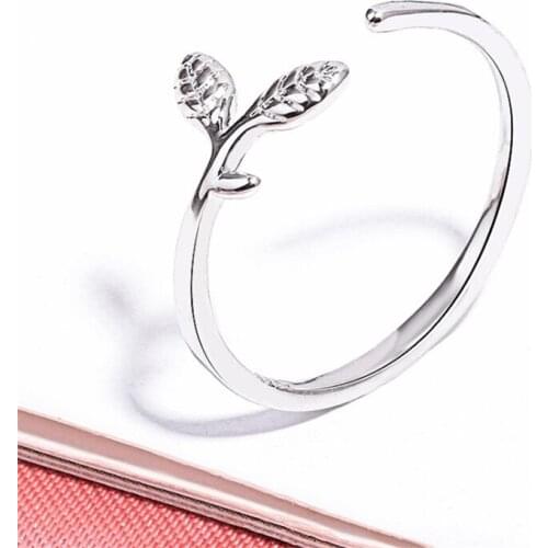 2019 new ethnic fresh leaf adjustable ring for women accessories luxury brand womens ring jewelry daenerys GMNR225