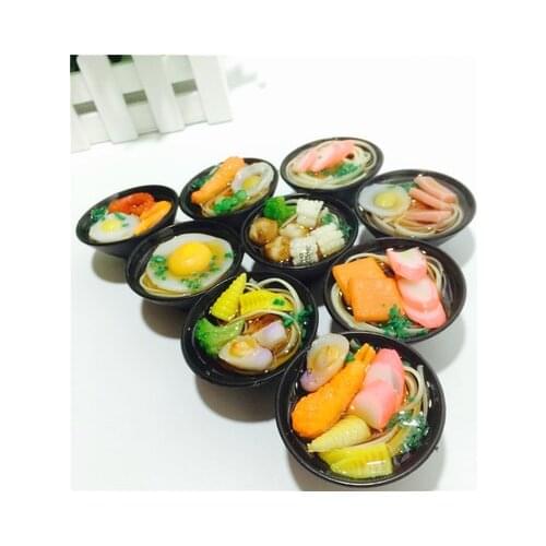5 pieces/ lot)Refrigerator Sticker Magnets Simulation Japanese Ramen Plastic Multi Medium Fridge Food Style Kitchen Decoration