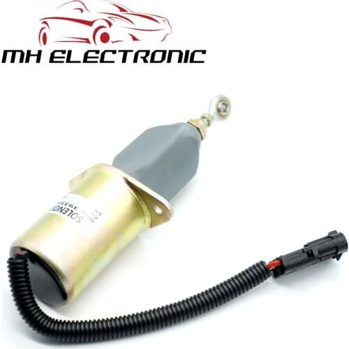 MH Electronic for Cummins 6CT Diesel Parts Engine Stop Solenoid 3935649 Fuel Shutdown Solenoid Valve Shut off Stop 12V