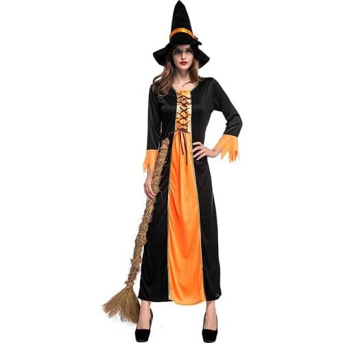 New Product Japan Halloween Costume Adult Witch Witch Costume Cosplay Bar Party Show Costume Anime Clothes Halloween Costume