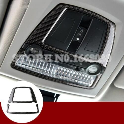 Carbon Fiber Front Reading Light Trim Cover For BMW 7 Series F01 F02 2009-2015 Car accesories interior Car Trim