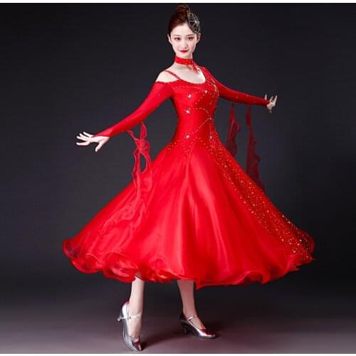 2021 New ballroom dance competition dress dance ballroom waltz dresses standard dance dress women ballroom Costumes