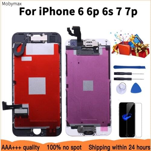 Complete LCD Or Full Set LCD For iPhone 6 6s 6 plus Or For iPhone 7 7 Plus Screen Display Replacement With Free Ship+Tool Kit