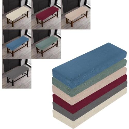 Stretch Dining Bench Cover - Soft Stretch Dining Room Bench Slipcovers Protector, Machine Washable