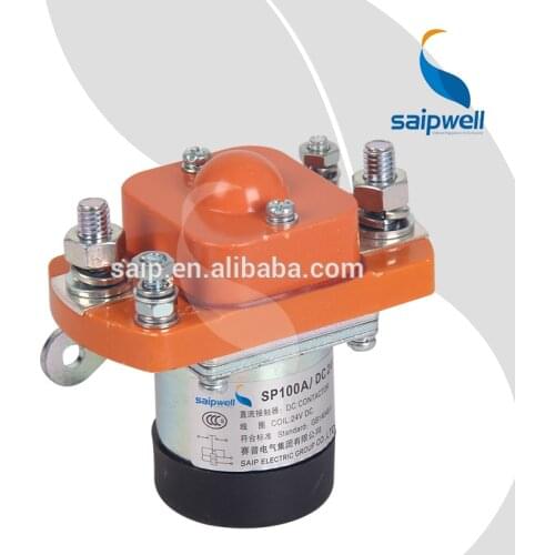 Saipwell/Saip high quality Double coil 50A/100A/200A/400A/600A 24V,48V DC contactor with Micro switch