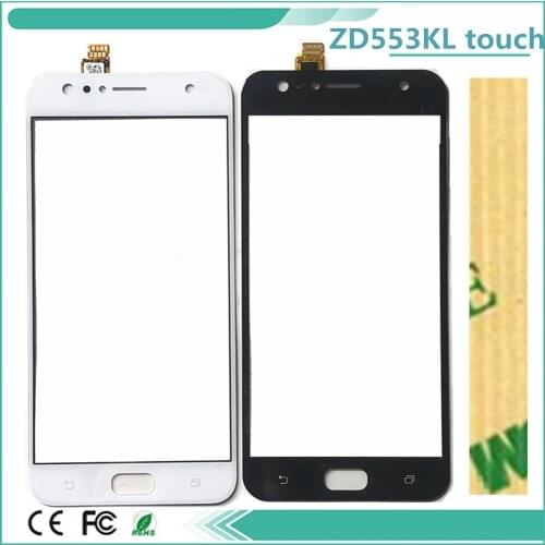 10pcs/lot Touch Screen 5.5'' For Asus ZenFone 4 Selfie ZD553KL Touchscreen Digitizer Front Glass Touch Panel Sensor With 3M Tape