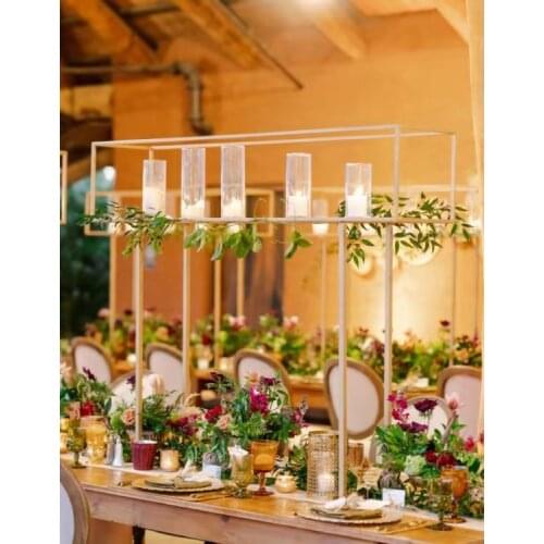 Wedding props Candlestick table flower arrangement flower decoration wedding stage layout t table road guide ornaments