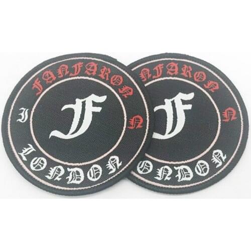 Custom Thermo-Adhesive Embroidered Badges for Clothing Labels for Clothes Woven Patches Label for Backpack Iron-On Name Tags