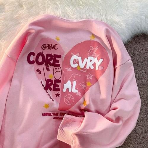 Oversized Harajuku Hoodie 2021 Sping Ladies Pullover Regular Sweatshirt Women Long Sleeve Pullover Tops Sweatshirt Women