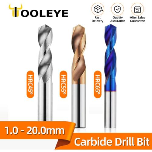 Solid Carbide Drill Bits Tungsten Steel Drill Bit HRC45/55/65 Turning Bar Metal Milling Cutter Hardened Alloy Turning Lathe Tool