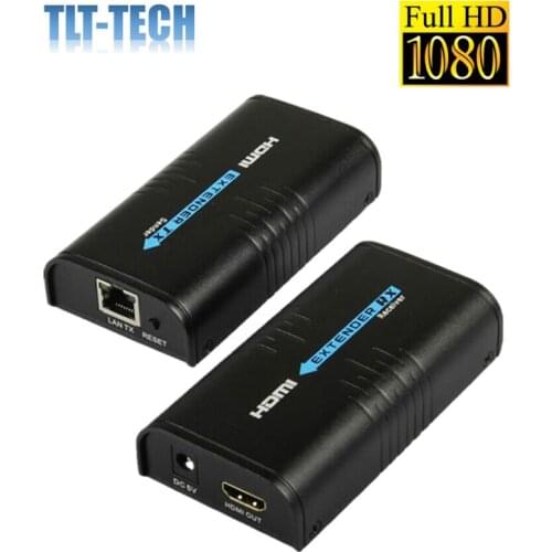 One pair HSV373 HDMI Extender Ethernet Support 1080P 120m HDMI Extender Ethernet Over Cat5/Cat5e/Cat6 Rj45 HDMI Over IP Extender