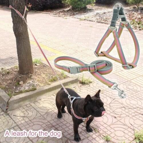 Comfortable to Wear Polyester Cotton Pet Harness Vest Leash Set Pet Supplies