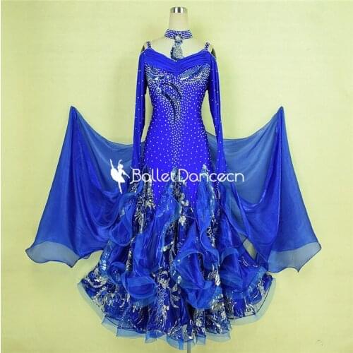 High-end International Standard Ballroom Smooth Dance Competition Dress, /Ballroom Standard Tango Waltz Dance Dress
