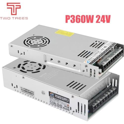 3D Printer Parts Power Switch AC 110V / 220V DC 24V 15A 360W Power Supply Transformer Switch For Ender 3 Printer