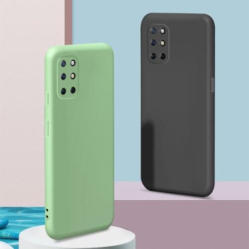 Liquid Silicone Case For Oneplus 8T Case Oneplus Nord 8 Pro 7T 7 6T 6 5T 5 Cover Luxury Soft Phone Bumper For Oneplus 8T Funda