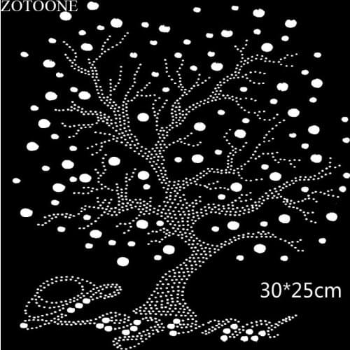 ZOTOONE Clear Crystal Strass Iron on Hotfix Rhinestone Patch Applique for Clothes Decoration Flatback Rhinestones Cyrkonie E