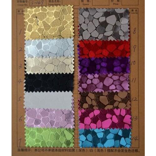 0.8mm Stone grain PU faux leather PVC materials sofa furniture soft bean bag/ glitter leather fabric/ upholstery fabric yard