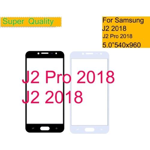 10Pcs/Lot For Samsung Galaxy J2 2018 DUAL J2 PRO 2018 J250 J250F Touch Screen Front Outer Glass TouchScreen LCD Lens With OCA