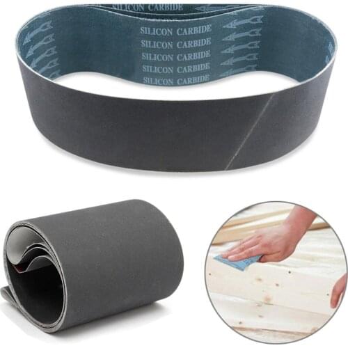 10cm x 90cm Silicon Carbide Sanding Belts For Metal Working 600/800/1000 Grit