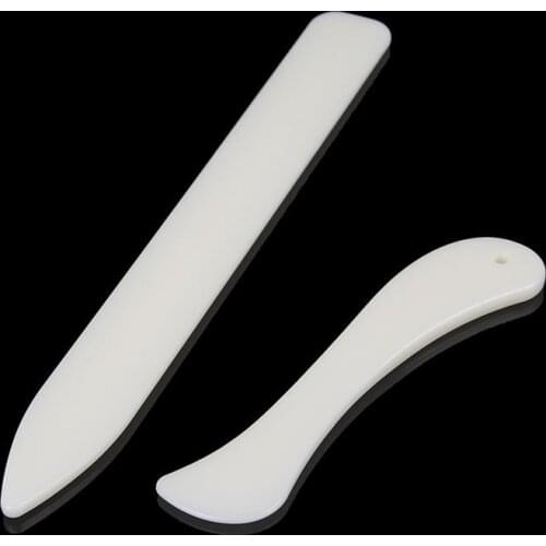 2PCS/set Bone Folder For Leather Scoring Creasing Edges Folding Leather Craft Tools Paper Handmade stitching Tools Accessories