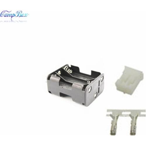 30Pcs 6xAA Back-Back Battery Case Holder Socket Wire Junction Boxes With 15cm Wires, PH 2.0 Header and Crimps