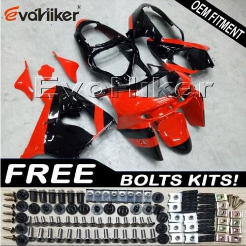 ABS Plastic Bodywork Set for ZX9R 1998 1999 orange Black ZX 9R 98 99 ABS plastic motor panels kit