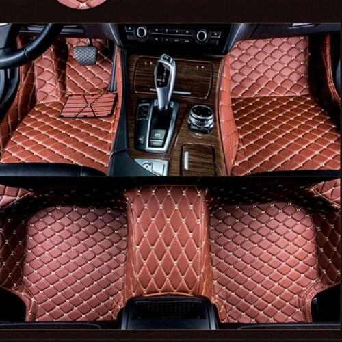 Car floor mats for Mini COUNTRYMAN COUPE PACEMAN CLUBMAN CABRIO ROADSTER car accessories car styling Custom floor mats Pink/Red