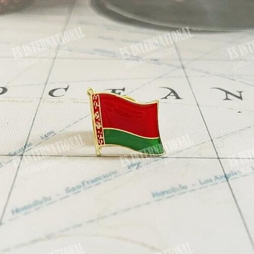 National Flag Metal Lapel Pin Flag Pin belarus