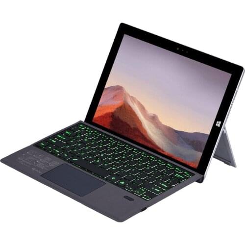 For Microsoft Surface Pro 3 4 5 6 7 12.3 Inch Tablet Russian Hebrew Backlight Wireless Bluetooth Trackpad Keyboard Type Cover