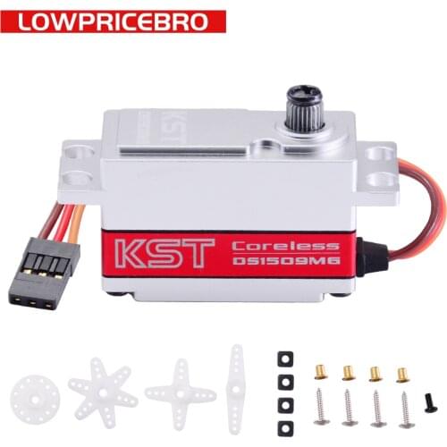 KST DS1509MG 7V 12kg Digital Coreless 360 Degree Servo Motor for UAV RC Model Car Boat Robot Arm Helicopter Airplane