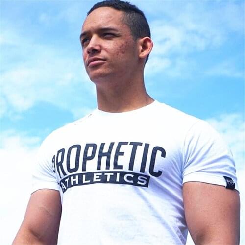 Muscle aesthetics 2019 short sleeve fitness suit stretch fast dry tights mens exercise running slim round collar T-shirt