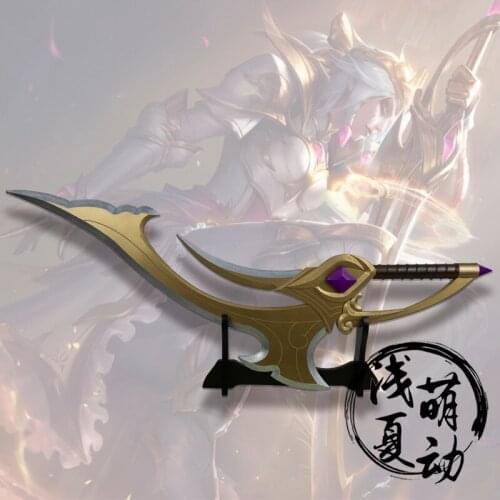 Hot Game LOL Diana Prestige Edition Female Emperor Sword Headwear Weapon Xmas Costume Accessories Anime Replica Shows