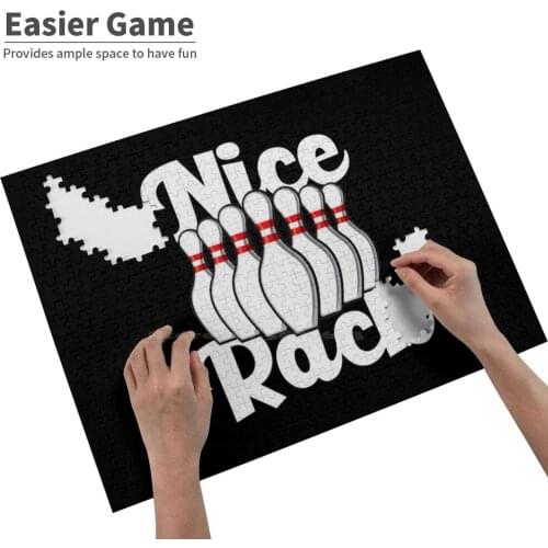 Nice Rack Bowling Pins Jigsaw Puzzle ChildrenS Educational Toys Gift Adult Hobby Game Toy Bowling Bowler Funny Funny Bowling