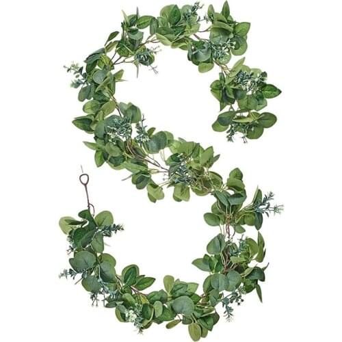 Artificial Eucalyptus Garland Fake Greenery Vines Swag for Wedding Table Runner Doorways Indoor Outdoor Decoration