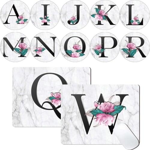 PU Leather Mouse Pad Laptop Computer Table Mat Home Office Waterproof Non-slip Letter Series Modern Mouse Writing Mat