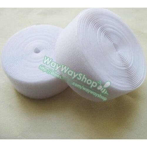 27 yard 50mm 2" Sew-On Roll Hook Loop Tape hard soft strap White