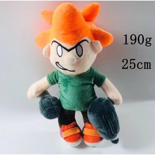 Hot Anime Friday Night Funkin Plush Toys 25cm Cute Pico With Gun Soft Stuffed Doll Toy For Children Christmas Birthday Gift