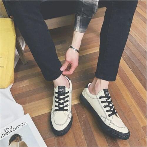 Men Shoes Vulcanized Flats Fashion Students White Board Shoes Man Trend Breathable Shoes Sneakers Basket Zapatos Hombre