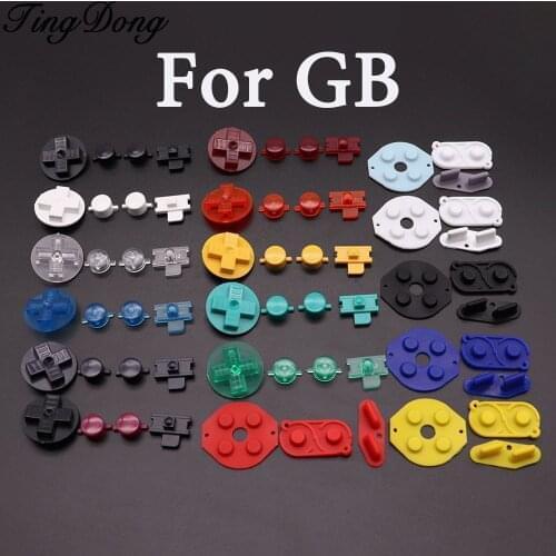 2set Rubber Conductive Button A B D pad Silicone Start Select Keypad & DIY Buttons Set For Gameboy Classic GB Repair parts