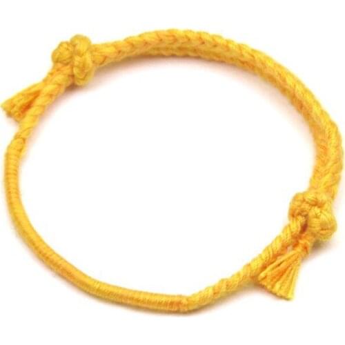 NEW KOREA Kpop Bangtan Boys Women Men Girls Bracelet Wristband Handmade Yellow Bracelets Ropes Couples Birthday Gifts