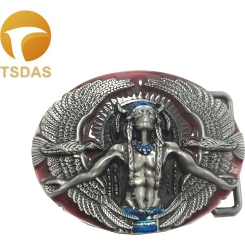 Oval 3D Eagles Indian Western Belt Buckle With Silver Plating Men Jeans Accessories Fashion Belt Buckles