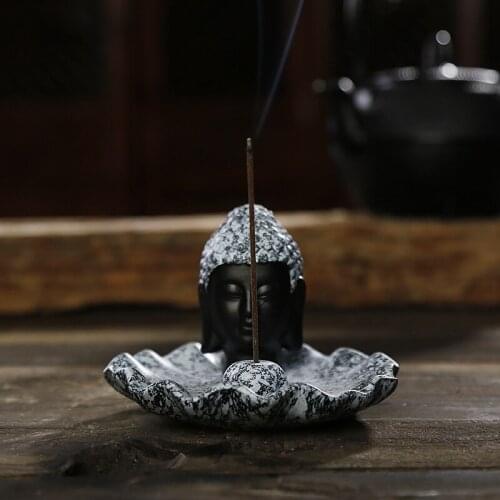 Incense Stick Burner Use Marble Color Celadon Ceramic Tea Pet For Buddha Lotus Chassis Aroma Incense Burner Crane Stove Censer