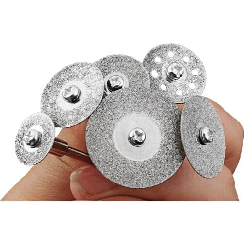 Pinkman 35 40 50 60mm Rotary Tool Circular Saw Blades Cutting Discs Diamond Disc Mandrel For Dremel Mini Drill Power Tool
