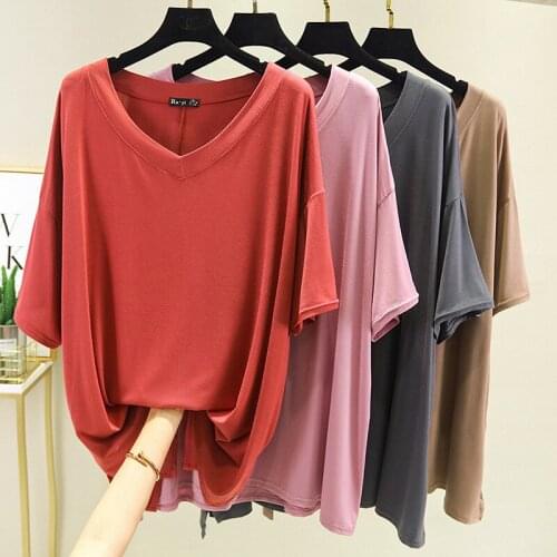 Casual V-Neck T-Shirt Women Shirt 2021 Summer Blouses Female Half Sleeve Casual T Short for Ladies Streetwear Basic Tops Woman