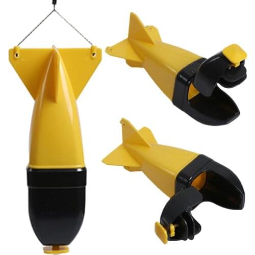 Carp Fishing Rocket Feeder System Fishing Bait Container Bomb Fish Feeders Float Bait Plastic Fish Feeder For Fishing Accessrory